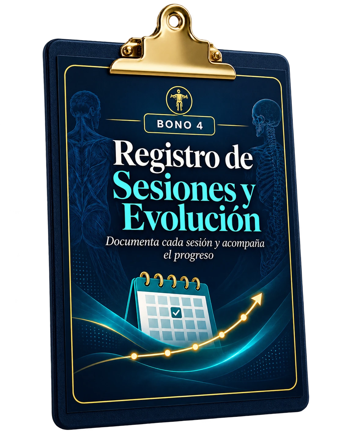 Mockup de Registro de Sesiones y Evolución